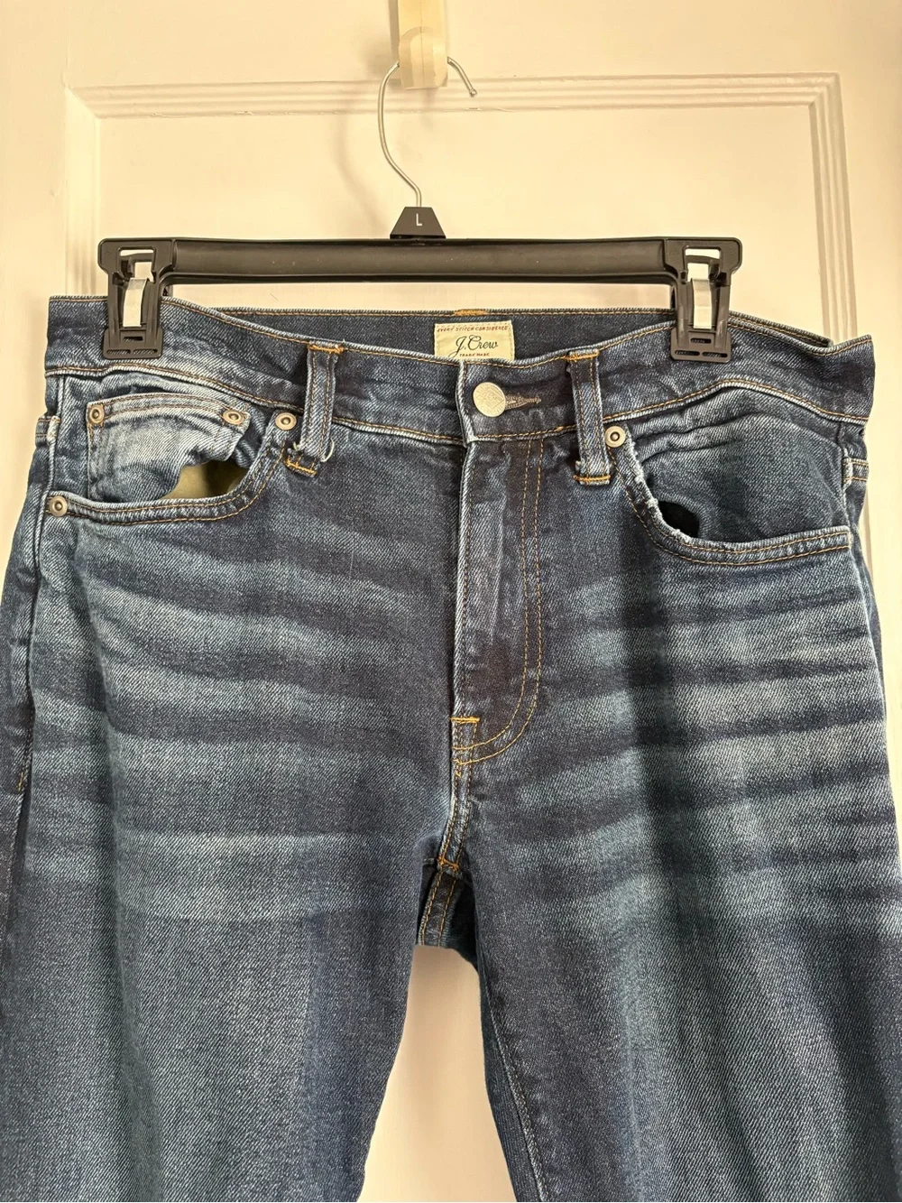 J.Crew Style 484 Slim Straight Dark Wash Stretch Jeans Men’s Size 30x32